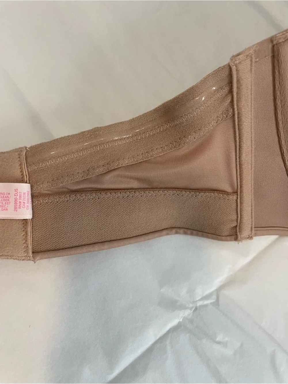 New Victoria's Secret bombshell Strapless Push-Up Bandeau in Nude 34DD